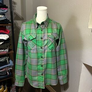 Dixxon Flannel Women’s The Auld Pub Sz Medium Ltd Edition Green Irish Plaid